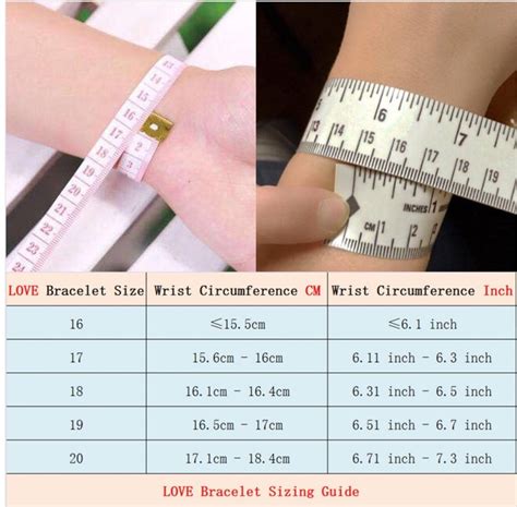 cartier bracelet size 20|cartier bracelet size chart.